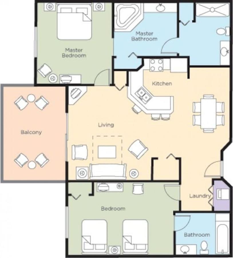 Bonnet Creek 2 Bedroom Deluxe أورلاندو المظهر الخارجي الصورة